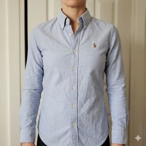 Ralph Lauren Men's Light Blue Oxford Button-Down Shirt